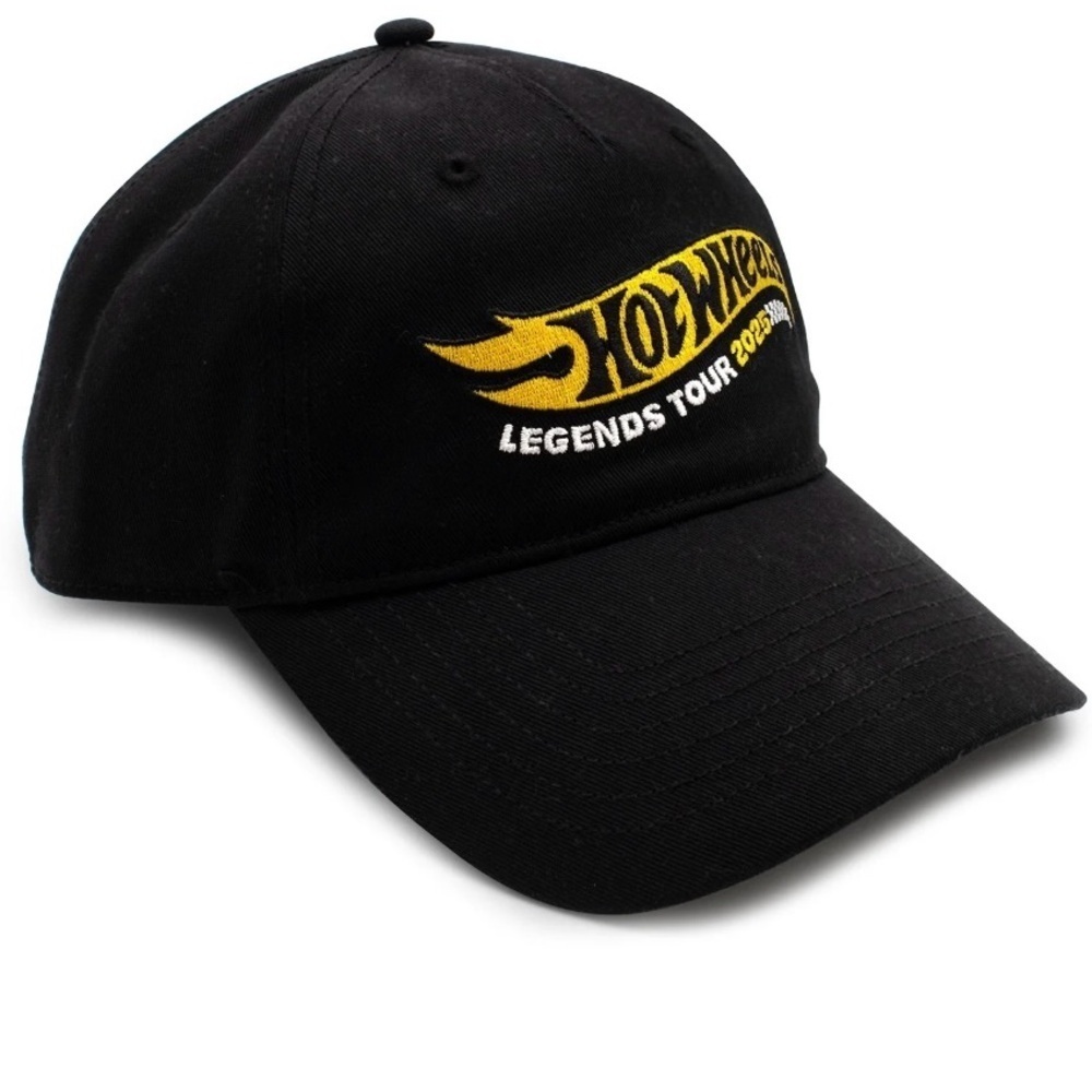 HOT WHEELS LEGENDS TOUR 2025 BASEBALL HAT, BLACK